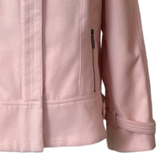 Chico’s Women’s Coat Moto Style Zip Front Jacket Pink Size 2 Women's Size M - Picture 11 of 14